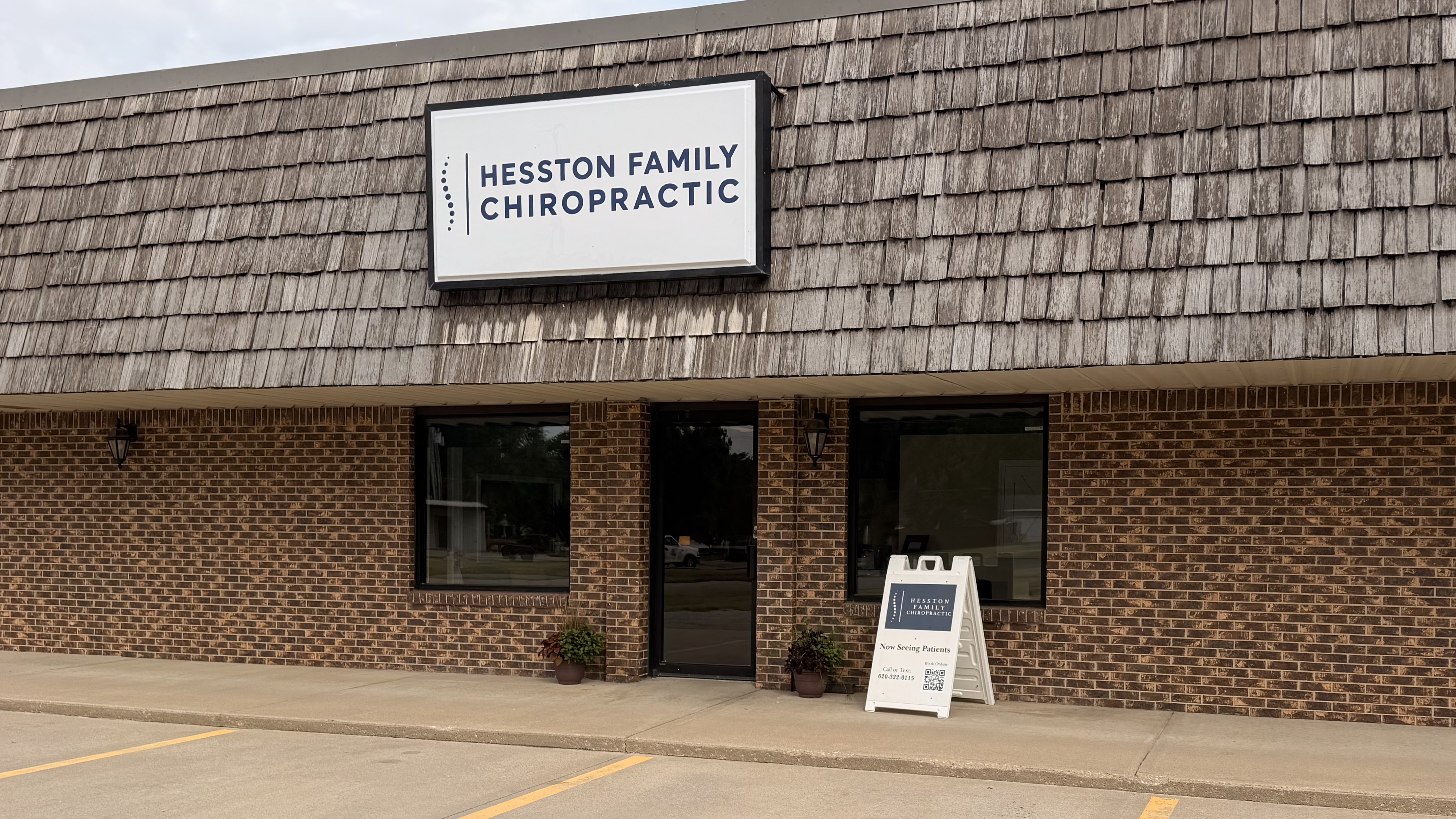 Hesston Family Chiropractic building exterior at 345 N Old Hwy 81, Hesston KS